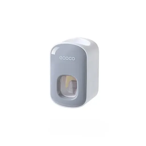 Ecoco Wall Mount Auto Ands Free Toothpaste Dispenser Automatic Toothpaste Squeez - Grey