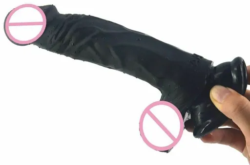 House Of Dasein Silicone Realistic Dildo Butt Plug Anal Toy 19Cm 3.8Cm Thick - Black
