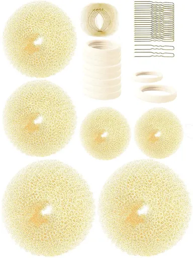 Hair Accessories - Women's Hair Styling Set - Hair Styling Tools - Braiding Set - 41 Pieces - Gold