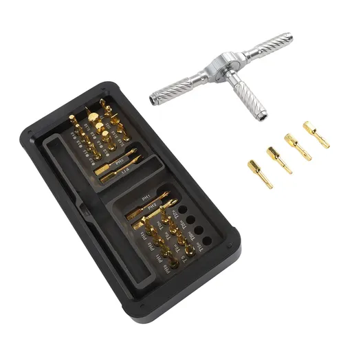 Ratchet Screwdriver Set Labor Saving 30 in 1 Design Multifunctional Ergonomic Ratcheting Screwdriver Multi Bit Set