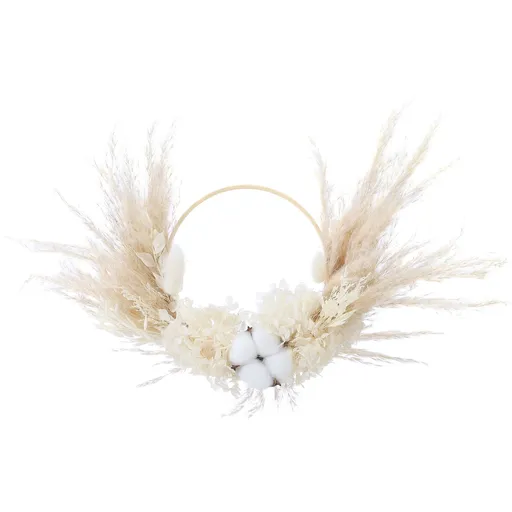 Pampas Grass Wreath Lovely Fluffy Full Wall Wreaths for Living Room Bedroom Study