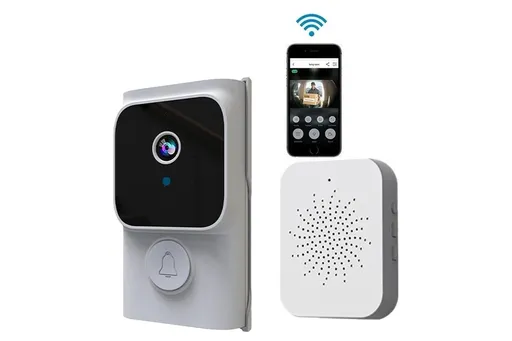 Wireless Smart Video Doorbell with Chime Intelligent Visual Doorbell View Security Doorbell Smart Doorbell