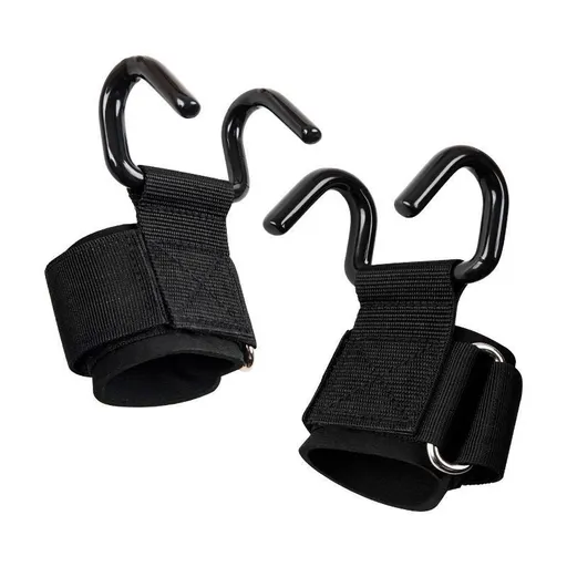 Weight Lifting Hooks (Pair), Wrist Strap Hooks for Weightlifting, Adjustable Men and Women Gym Lifting Straps Hook for Pull-Ups, Deadlifts, Strength Training, and Fitness Workouts