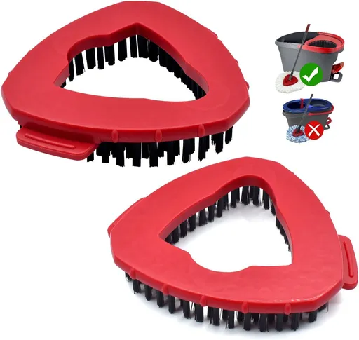 Scrub Brush Mop Replace Head or O cedar EasyWring 1-Tank Spin Mop System Ocedar Mop Scrub Brush Head Hard Bristle Scrub Brush loor Clean to Bathroom, Kitchen, Tub and Tile, NOT it RinseClean 2-Tank