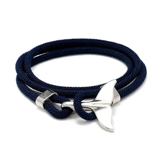 4 pcs Whale Tail Bracelet Vintage Beach Bracelets Summer Ocean Bracelet Rope Jewelry for Women and Men Gift