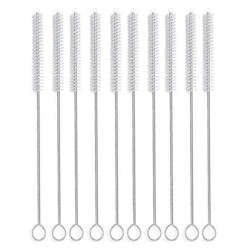 Pipe Cleaners, Extra Long Straw Brush for Sippy Cup, Water Bottle and Tubes, Drinking Straw Cleaning Brush Set 10 Pack