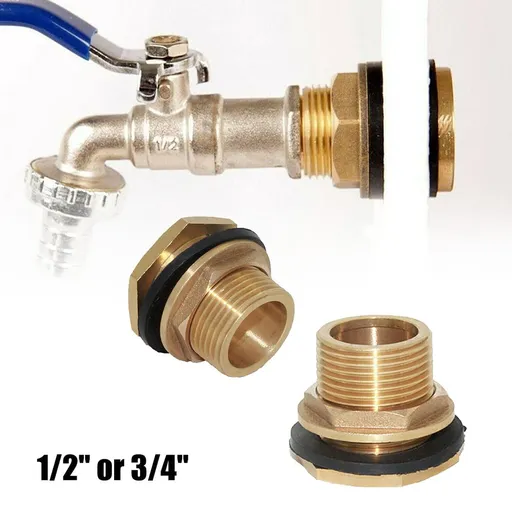 Water Butt Water Tank Tap Buckets Connector Brass Bib Tap Click-lock Fitting 45720 Smile Home 45720