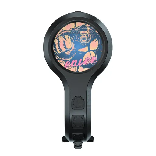 Black Style C Ultra-Loud Electric Bike Horn - 130dB USB Rechargeable, IPX6 Waterproof, Easy Mount Bicycle Safety Bell