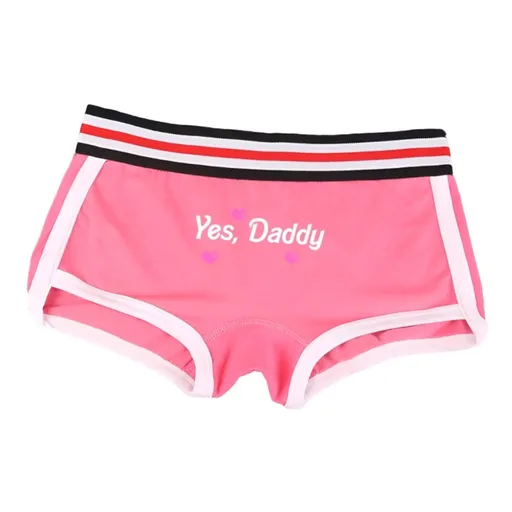 House Of Dasein Yes Daddy Cotton Underwear Boyshorts For Women Comfortable Shorts - Pink - Xxl