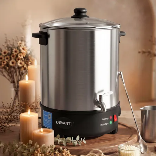 Devanti 16L Wax Melter Candle Making 1500W Melting Pot Furnace Quick Pour Spout Soy Soap