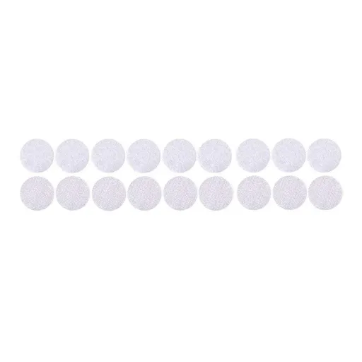 Strong Sticky Round Self Adhesive Dots DIY Bond Tape No Mark Fasteners - White 30Pairs - 15mm