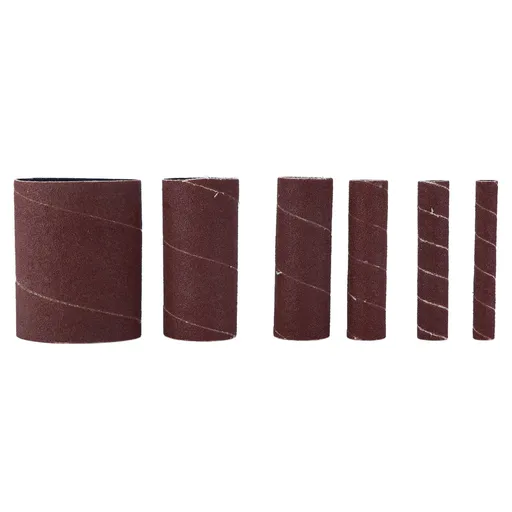 6Pcs Sandpaper Ring Sandpaper Roll Sanding Sleeves Wood Sanding Metal Rust Removing for Electric Grinder
