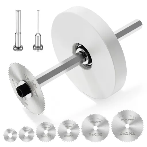 Inside Pipe Cutter for PVC Pipe - Internal PVC Cutter Tool with 6 HSS Saw Blades & 3.15" Guide Disc, Adjustable Depth Plumbing Tool for Shower Drain, Toilet Flange, ABS, Soft Metal