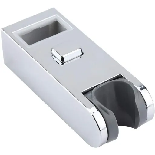 Shower Head Holder Slider Bar Pole Bracket, Chrome Height Adjustable Shower Head Rail Bracket Slider Bar Holder 30X15