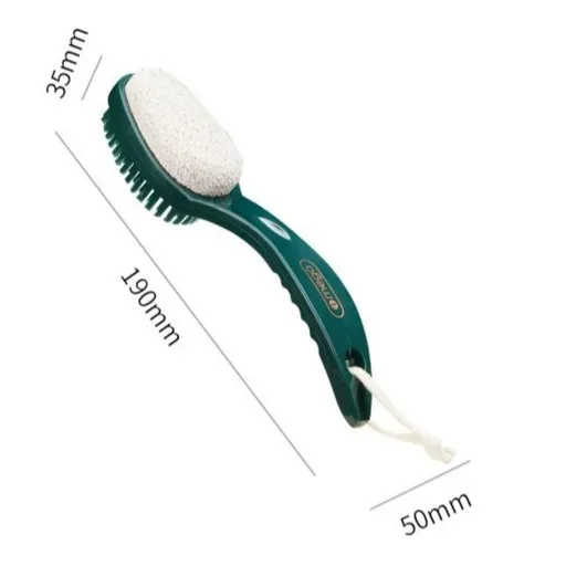 2-in-1 Foot File, Dual-Sided Stone Foot Scrubber for Callus and Dead Skin Removal—Green