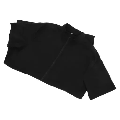 Black Nylon Pet Smock Comfortable Bath Uniform for Professional Pet Care and