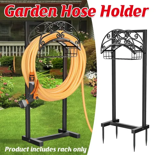 Garden Pipe Rack Support Outdoor Pipe Rack for Garden Yard Water Hose Storage