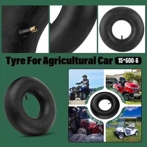 2-Piece 15 x 6.00-6 Inner Tube Set, Black