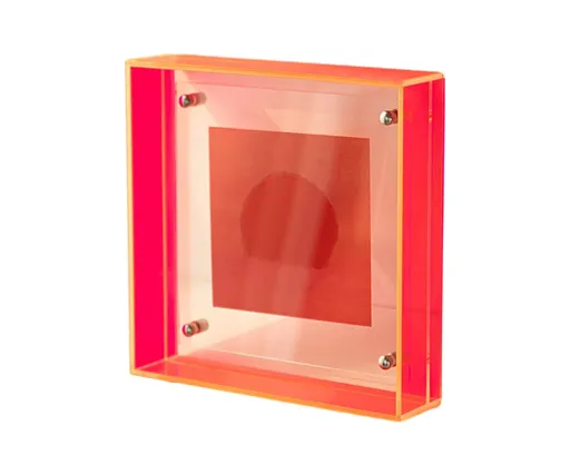 Dazzling Acrylic Photo Frame Ornaments Printing And Framing Creative Picture Frame Display DIY Wash Photos Home Decor - Red