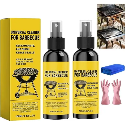 Universal Cleaner For Greasy Grills, Heavy-Duty Grill Cleaner, 100 Ml Degreaser Spray For Stainless Steel, Stoves, Ovens, And Cookware