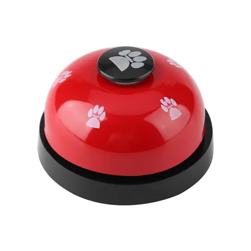 Dog Puppy Cat Kitten Potty Training Bells, Metal Dog Paw Print Bells with Non-Skid Rubber Base for Pet Interactive Game Toys