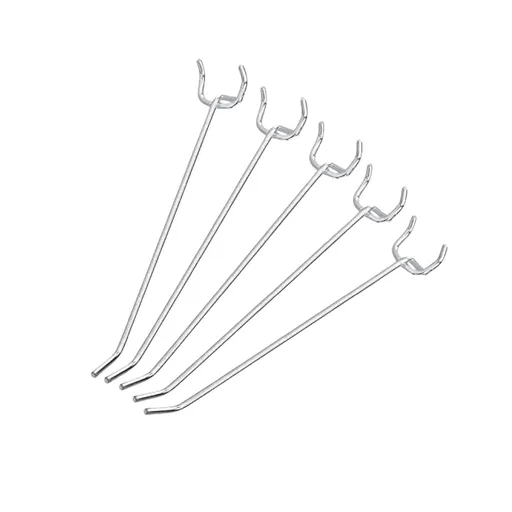 6” Pegboard Hook Organizer Kit, 50 Pack, Hanging Hooks Set for Garage Organization, Great for Wall Hanging and Shelving
