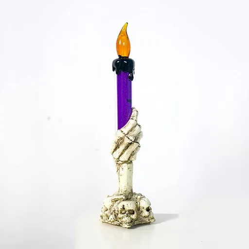 Halloween decoration props simulation flame candle lights ghost festival candle holders bar KTV decoration desktop ornaments props