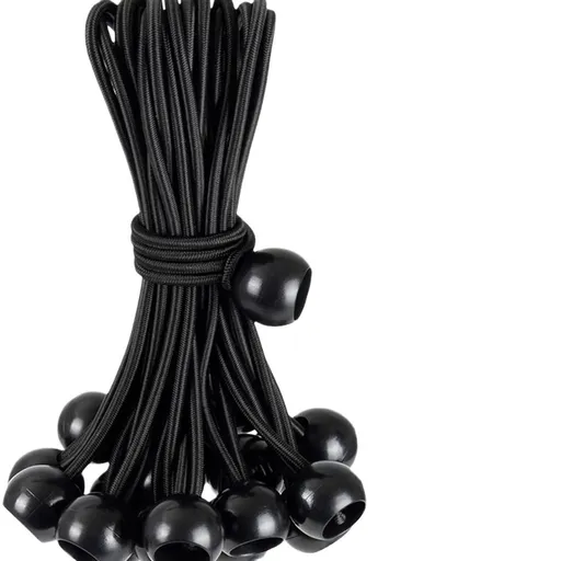 Ball Bungee Cords150mm Bungee Cord with Balls, 10 PCS Heavy Duty Bungie Cord Balls Canopy Tarp Tie Down Bungee Balls