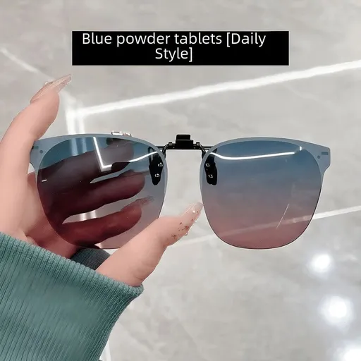 Clip on Sunglasses Over Prescription Glasses Polarized Anti Glare Flip Up Uv Protection Glasses for Men Women - Gray Lenses