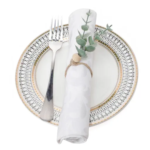 Farmhouse Napkin Rings Eucalyptus Wooden Napkin Rings Spring Rustic Green Leaf Napkin Rings for Thanksgiving Easter Christma（2pcs）