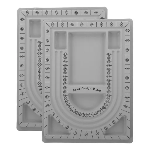 2pcs Bead Design Boards Mats Necklace Design Board Bead Board Necklace Box
