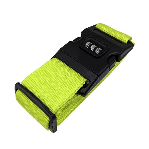 Luggage Strap Code Password Travel Suitcase Secure Lock Safe Nylon Packing Belt - Green