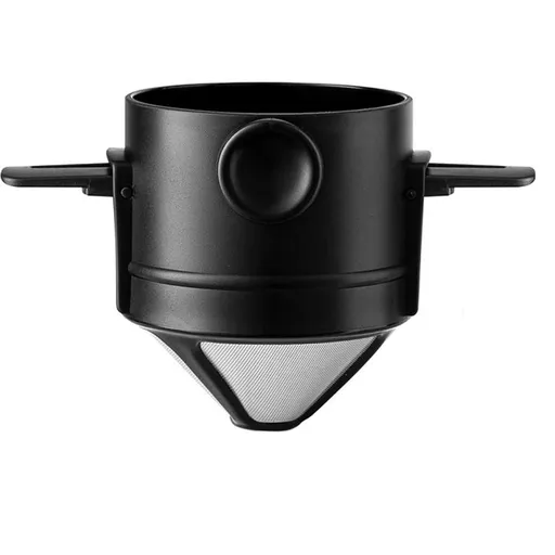 Portable Pour Over Coffee Maker Stainless Steel Portable Coffee Filter, Reusable Mug Coffee Dripper Filter for Home Office Travel