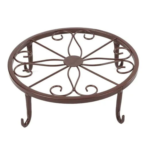 Classic Metal Iron Art Plant Pot Stand Flowerpot Base Holder Rack Indoor Outdoor Home Decor