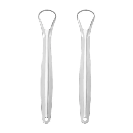 2 Pcs Tongue Scraper,Fresh Breath Tongue Cleaner Reusable Fight Bad Breath Healthy Oral Care for Adults Kids
