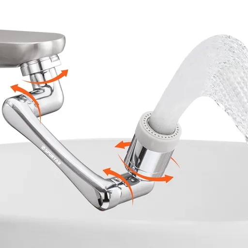 Faucet Extender for Bathroom Sink 2 Water Outlet ModesRotatable Swivel Faucet Attachment Kitchen Faucet Extension,Tap Adjustment