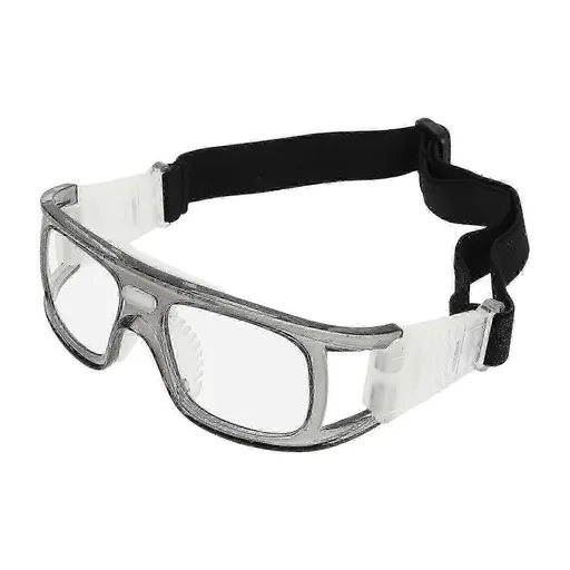 Premium Sports Goggles for Soccer Basketball, Clear Sports Eyewear with Adjustable Strap, Protective Goggles Professional Training Equipment - Gray