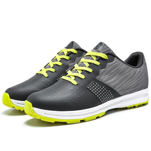 THESTRON Mens Golf Shoes Waterproof Non Slip gray green US 8.5-EUR 42