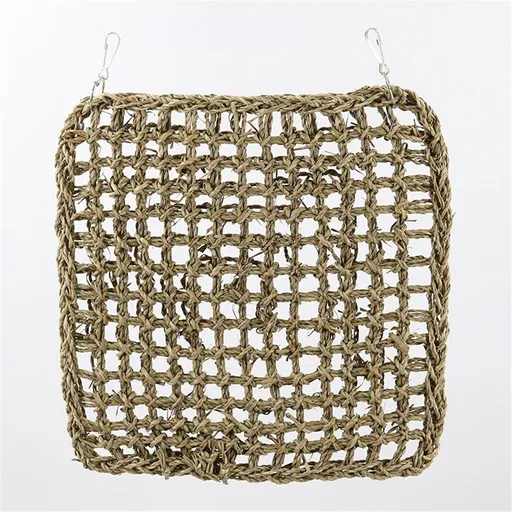 Bird Foraging Wall Toy - Climbing Rope Net for Parakeet, Cockatiel, Finch, Parrot - Durable, Non-Toxic Bird Toy - Indoor, All Ages, 30*30cm