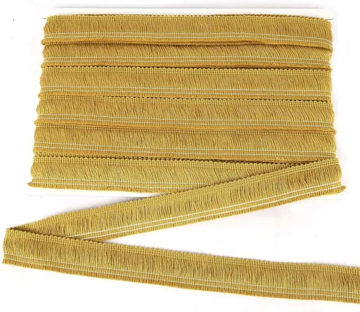 Sewing Fringe Trim 13.7 Yards x 1 Inch Tassel Trim Sewing Accessory Lace for Clothes Home Decoration DIY (Gold)