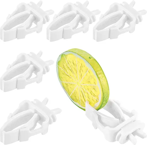 6 Pieces Bird Cage Food Holder Parrot Fruit Vegetable Clips Bird Cage Feeder Clip for Budgie Parakeet Cockatoo