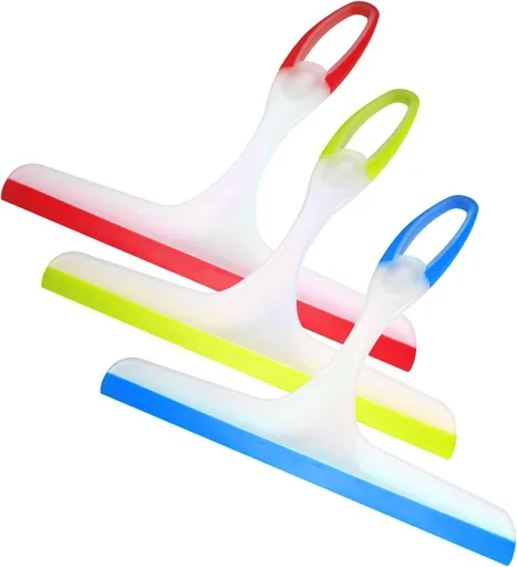 Shower Squeegee or Glass Doors, 3pcs Bathroom Squeegee or Shower Cleaner Squeegee, Window Cleaning Squeegee Glass Shower Door or Car Window Wiper Mirror Windshield