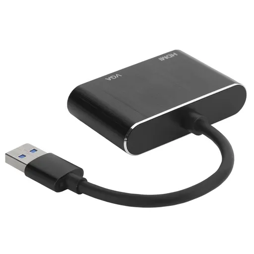 USB3.0 to VGA/HDMI Adapter Power Adapter Display Expansion Dock Computer Ac