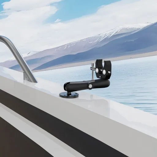 Light Weight Trolling Motor Mounting Stabilizer Bracket for 0.6" to 2" Boat Rails Secure Trolling Motor Mount
