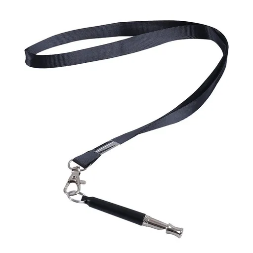 Adjustable ultrasonic silent dog whistle with lanyard, professional dog recall training whistle controls neighboring dogs