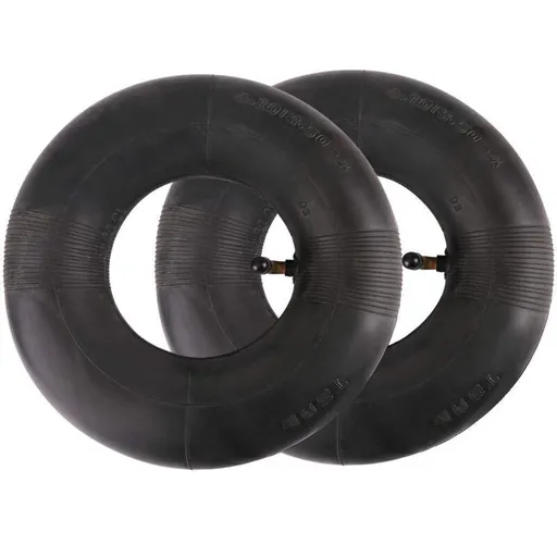 2 pcs 4.10/3.50-4 Inch Inner Tube Tire For Hand Truck, Trolley, Hand Cart, Garden Cart, Lawn Mower, Replacement Tube
