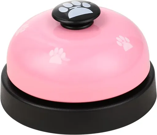 Call Bell Desk Service Bell Front Desk Service Bell Metal Hotel Bell Customer Service Bells Loud Game Pet Training Bell for Restaurant Hotels Kitchen Bar Party Office Pink