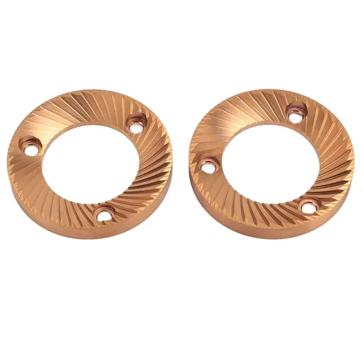 2PCS Coffee Grinder Flat Burr 64mm Titanium Plated Multi Purpose Flat Burr for DF64 DF64P DF64E DF64V for Ceado E5P E6P E37J