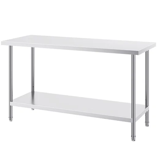 Stainless Steel Work Prep Table Commercial Worktable Food Prep 24x60x34in