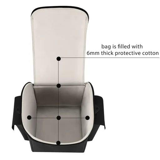 Carrying Case Portable Tote Bag Travelling Case for Essential Portable Party Speaker (Black) and waterproof splash effects